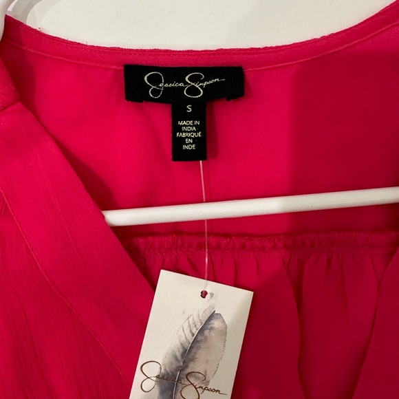 Jessica Simpson Barbie Hot pink chiffon dress new with tags size small - Picture 4 of 10